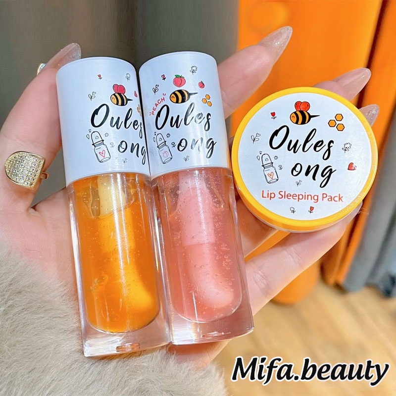 Son Dầu Dưỡng Môi Oulesong Chiết Xuất Cam Và Mật Ong Dưỡng Ẩm Hiệu Quả Chính Hãng
