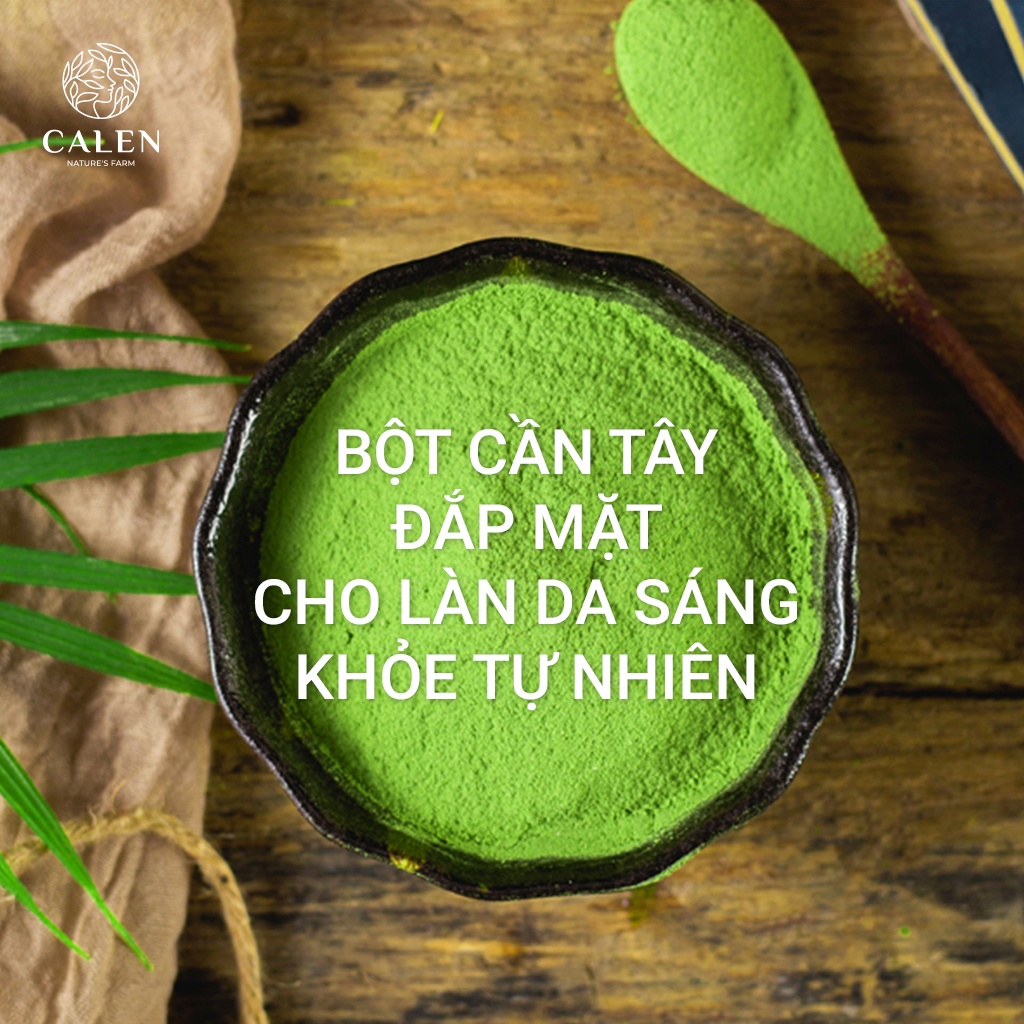 Bột cần tây hữu cơ, mặt nạ cần tây dưỡng da Calen Herb Powder