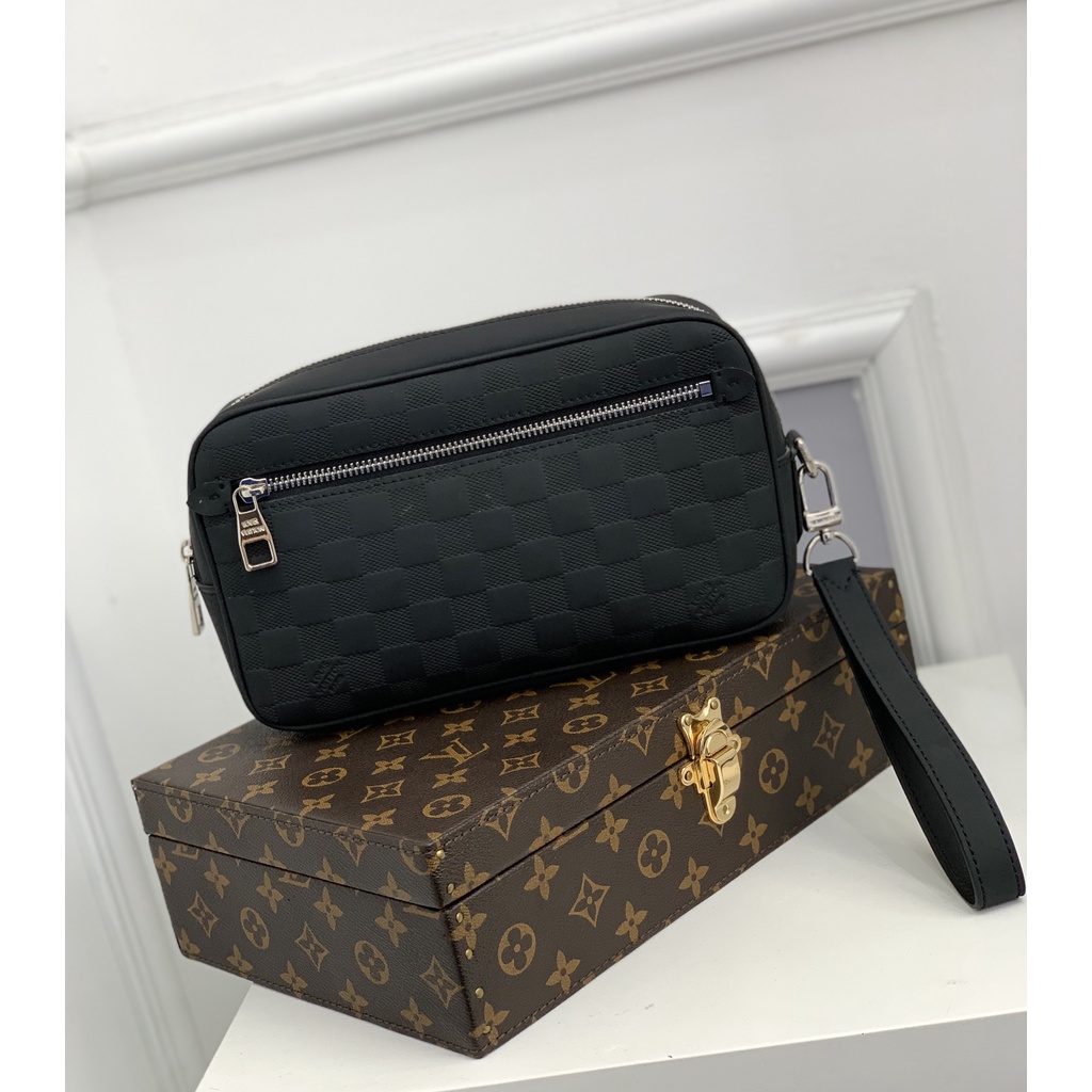 Túi ví Clucth cầm tay Louis Vuitton caro fullbox
