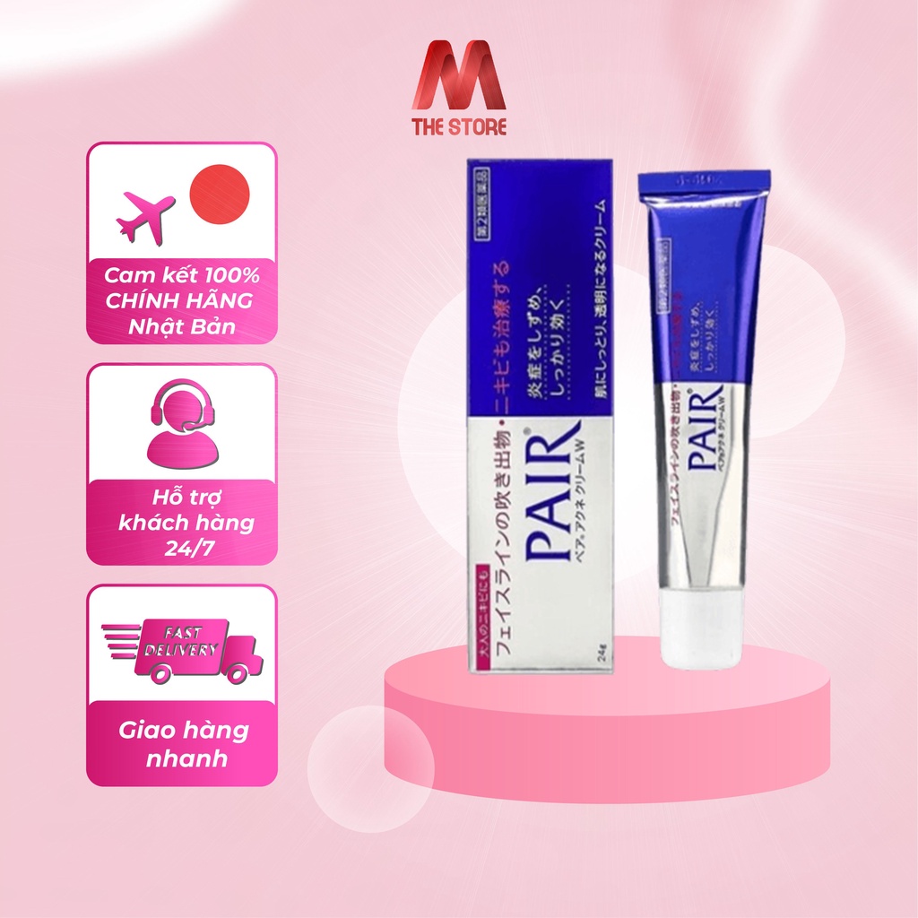 Kem Mụn Pair Acne W Cream 24g Nhật Bản