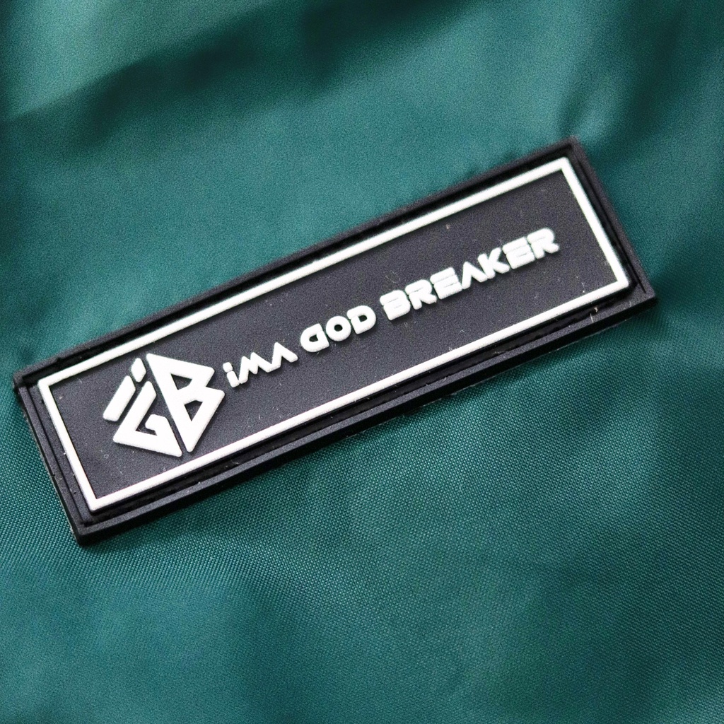 Áo Khoác Jacket Dù Unisex Form Rộng iGB Basic Trắng Xanh Chéo iMA God Breaker