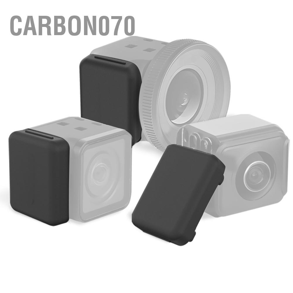 Carbon070 Sunnylife Mềm mại silicone đen Giao diện ống kính màu Nắp bảo vệ chống bụi cho INSTA360 ONE R