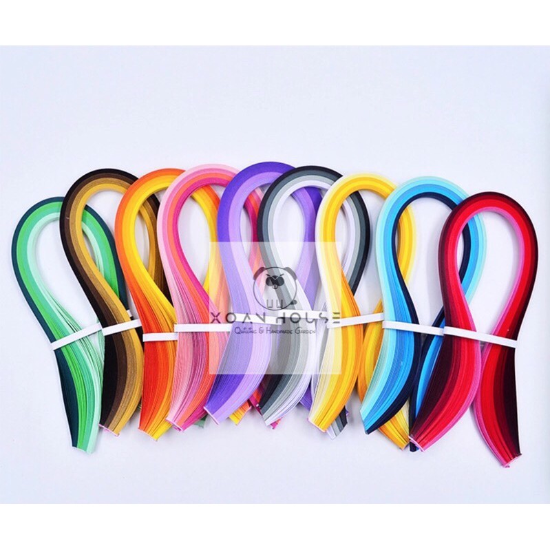 Giấy 3mmx39cm, mix 5 màu/gói, theo tone, loại 3mm