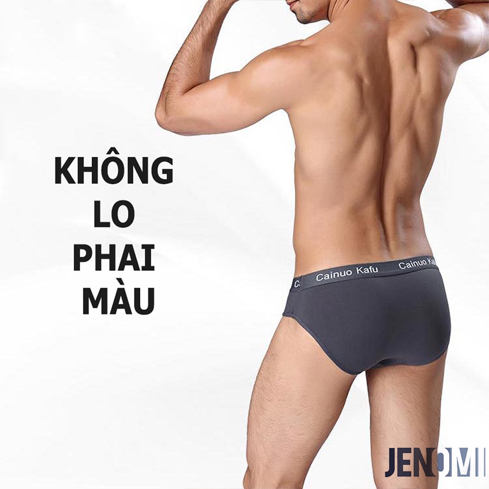 Hộp 4 Quần Lót Tam Giác Thun Lạnh Cao Cấp Dành Cho Nam, Quần Sịp Veikucool