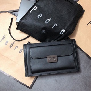 Rẻ Nhất Shopee | Túi Pedro clutch 2 ngăn khóa gài