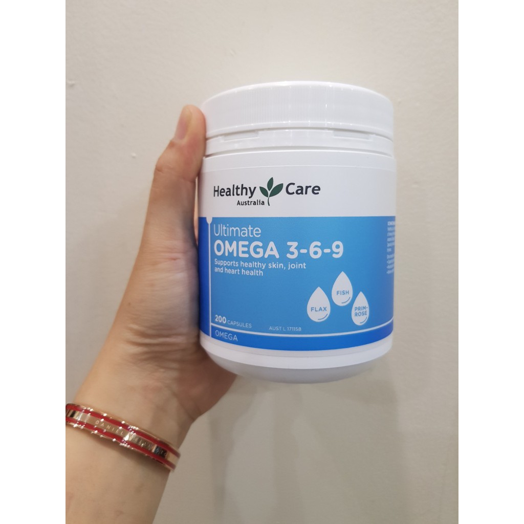 Viên uống Healthy Care Ultimate Omega 369 200 viên bổ sung omega 369