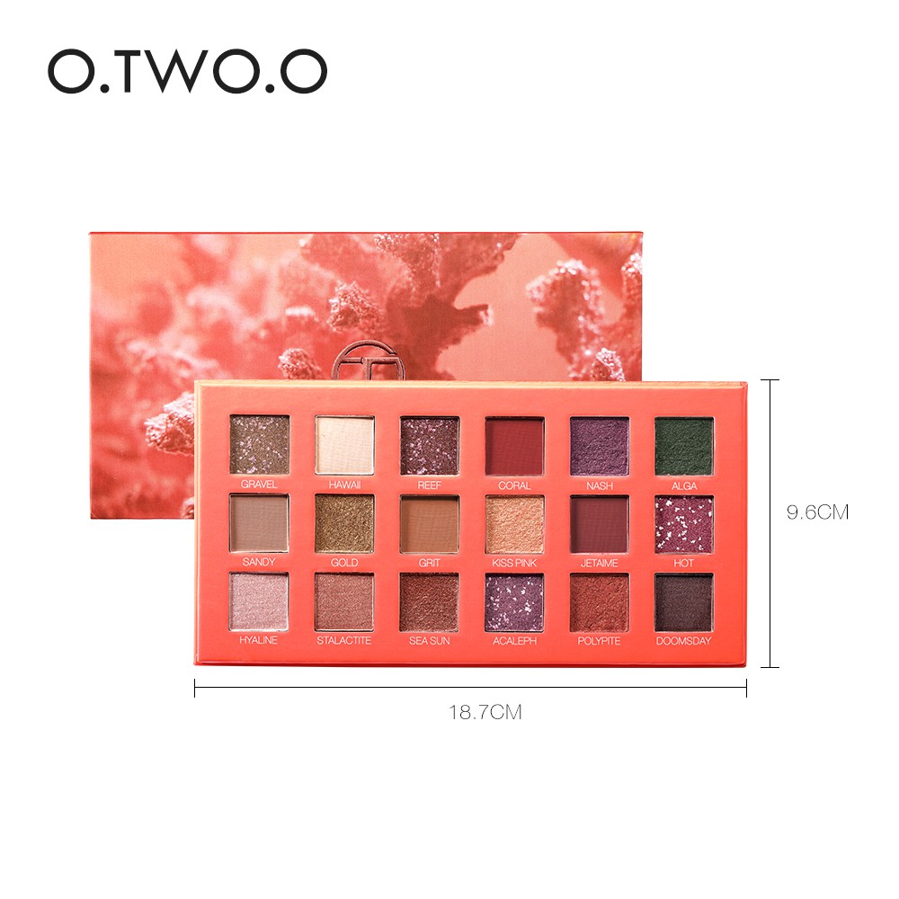 Bảng Phấn Mắt O.TWO.O Long Lanh 18 Màu Dùng Trang Điểm Tiện Dụng 200g | BigBuy360 - bigbuy360.vn