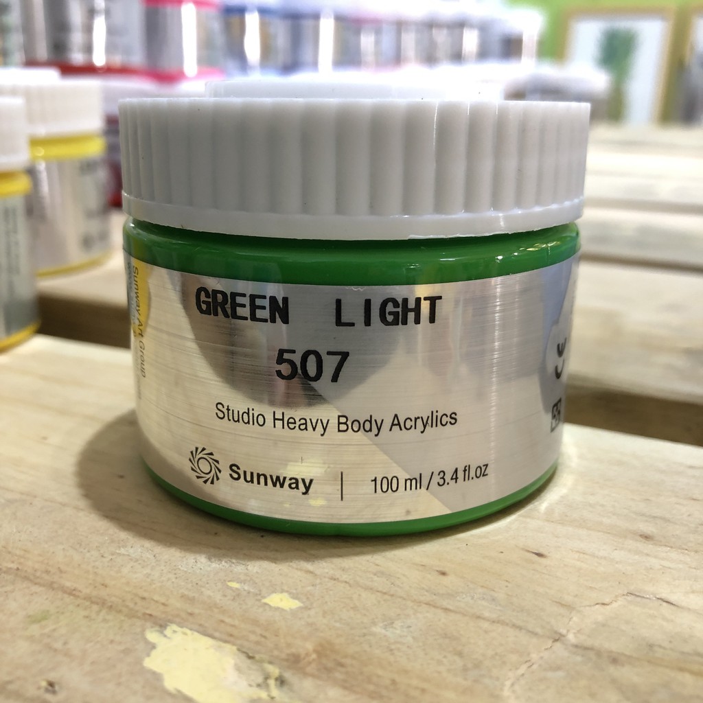 Màu acrylic Sunway 300ml, 100ml - Màu Acrylic Sunway Đài Loan vẽ tranh tường, canvas, toan