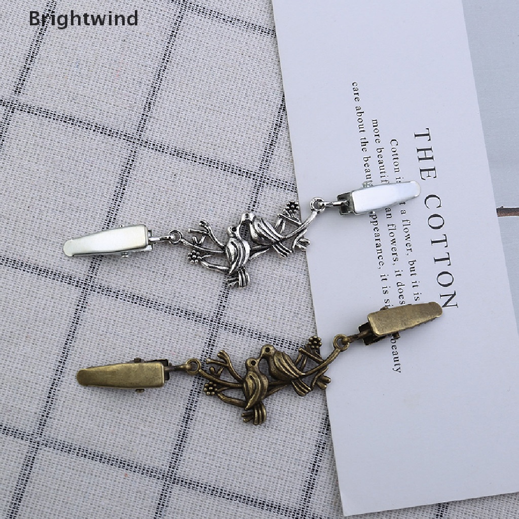 [Brightwind] Shirt Collar Cardigan Clip Shawl Brooch Duck Clip Clasps Sweater Blouse Pin Hot Sell