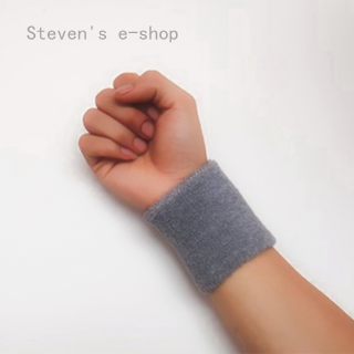 Băng Đeo Cổ Tay Cotton Chống Mồ Hôi Màu Trơn Dành Cho Unisex