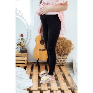 quần bầu công sở đáp bụng dài chất zip cotton