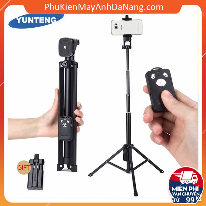 Gậy Chụp Hình 3 Chân Yunteng VCT-1688 Chính Hãng - Tripod Điện Thoại, Máy Ảnh