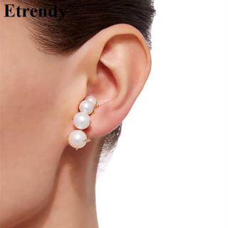 Bông tai ETRENDY đính ngọc trai thời trang cá tính cho nữ