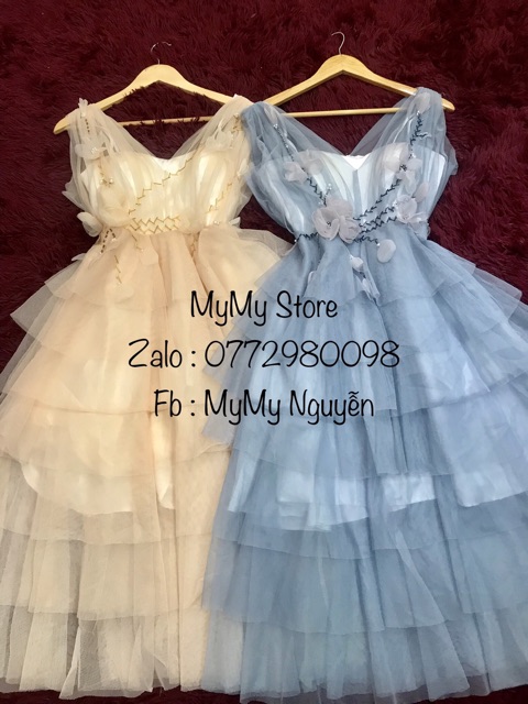 Đầm dự tiệc xếp tầng kết cườm sang trọng TRIPBLR T DRESS - size M/L ( kèm ảnh/video thật) MS137V