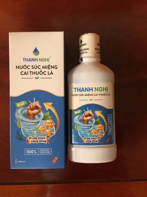 Nước Súc miệng Cai Thuốc Lá Thanh Nghị 400ml- Dành cho người bị cao huyết áp