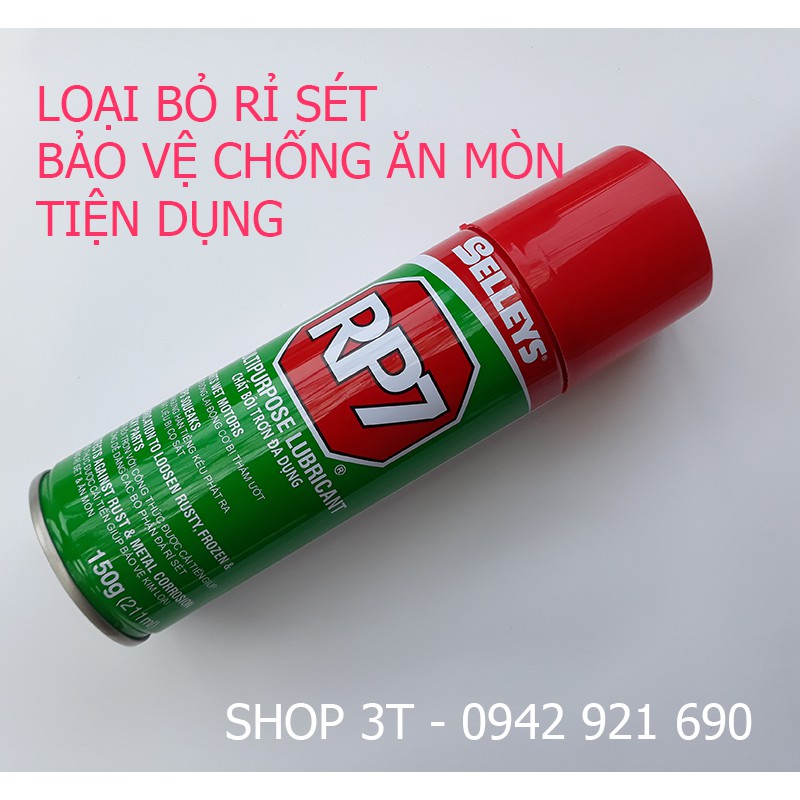 Xịt Phá Rỉ RP7 hàng chính hãng Selleys 150g và 300g