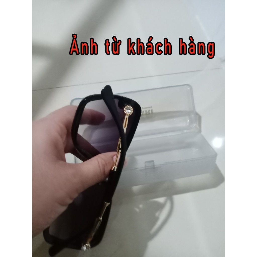 [Mã SRJULY1215 giảm 20K đơn 50K] Kính râm nữ thời trang 2021 - Mắt kính mát nữ đẹp gọng nhựa phối kim loại nâu đen_MS09 | BigBuy360 - bigbuy360.vn