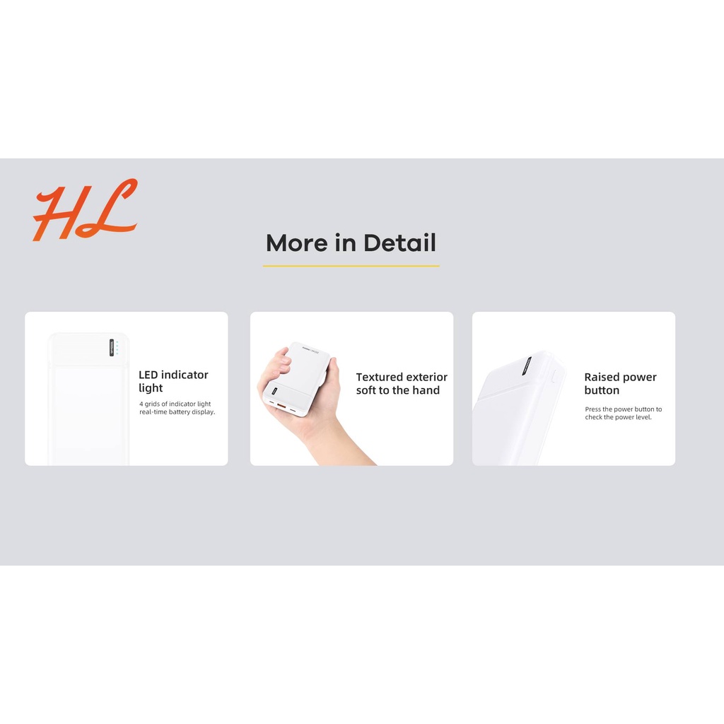 Pin Dự Phòng Sạc Nhanh Remax RPP-288 20000mAh - Sạc Nhanh QC 18W và PD20W - Hunglongpc