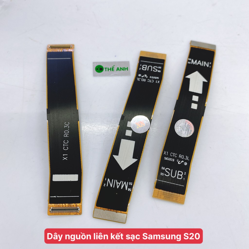 Dây nguồn liên kết main cụm sạc Samsung S20 SM-G981, cáp nối main, flex cable sub main Samsung S20 SM-G981 bảo hành đổi