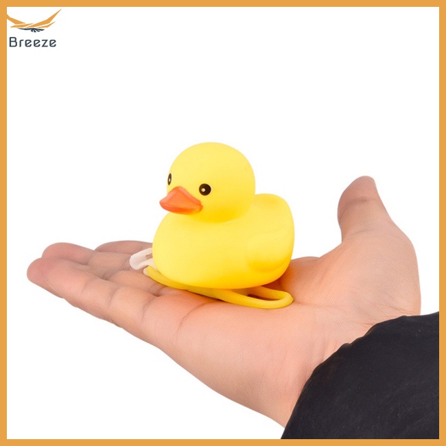 Chuông Xe Đạp Hình Vịt Đội Mũ Bảo Hiểm Tích Hợp Đèn Độc Đáo Dễ Thương