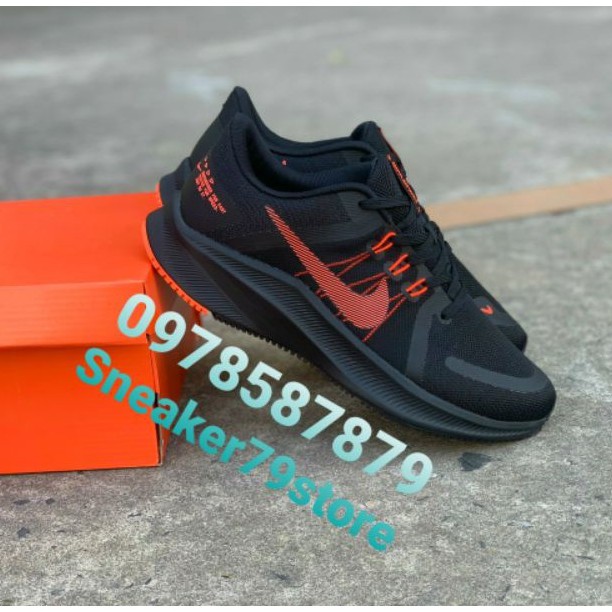 Giày Nike Running Quest 4 (2021) Black/Red Nam (M) [Auth - Chính Hãng - FullBox] Hình Ảnh Độc Quyền