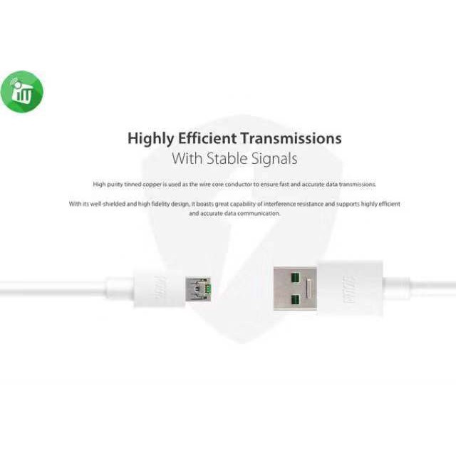 Dây cáp sạc truyền dữ liệu Vooc dài 1m cho OPPO