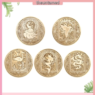 Đầu Con Dấu Sáp Niêm Chất Liệu Đồng Thau Mạ Vàng Dùng Trang Trí Sổ Tay / Thiệp Mời Diy