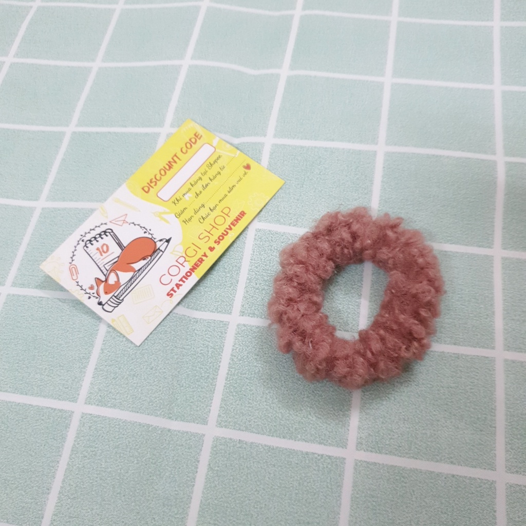 Dây buộc tóc nhung lông dễ thương