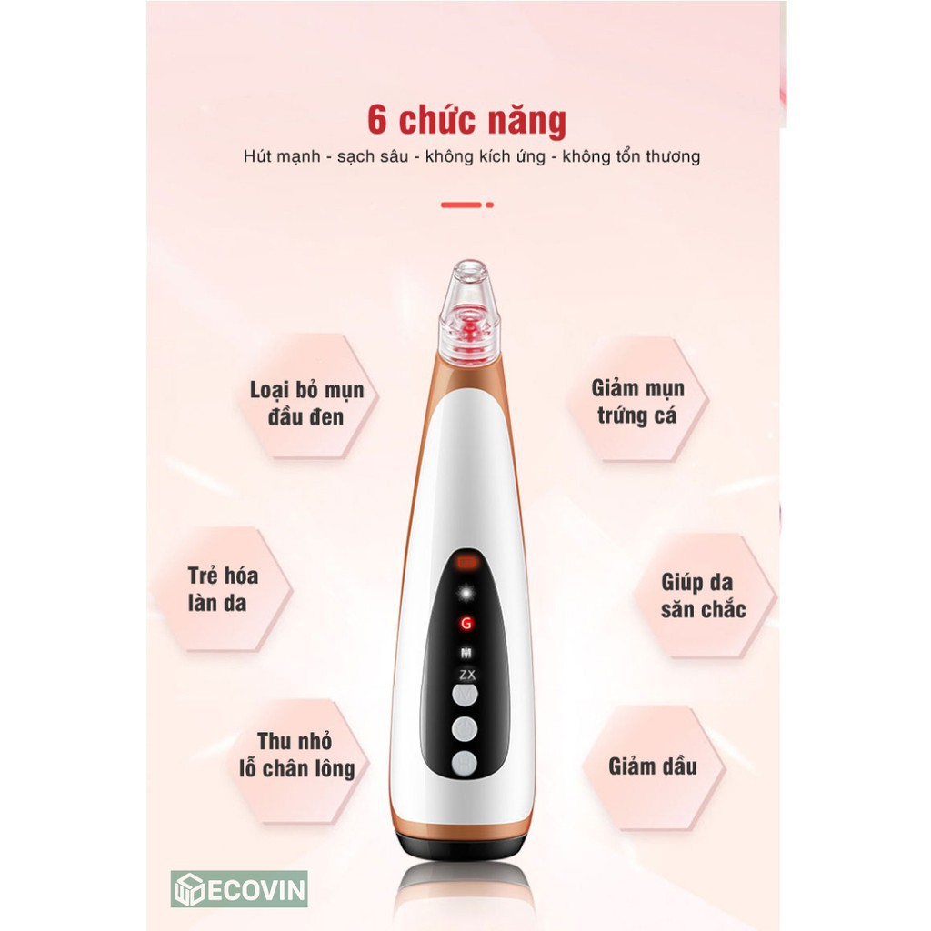 [Miễn Phí Ship] Máy Hút Mụn Và Massage Nóng Skin Care [Freeship - Hàng Xịn] [Bảo Hành Chính Hãng]