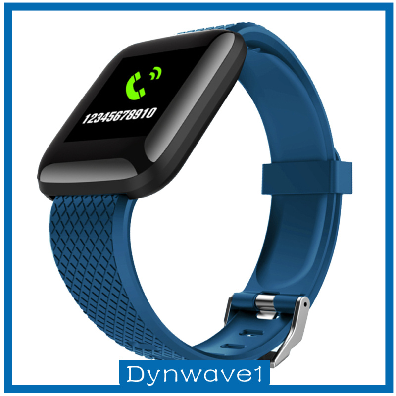 [DYNWAVE1]Smart Watch Bracelet Heart Rate Monitor Fitness Tracker Touch 116plus Black