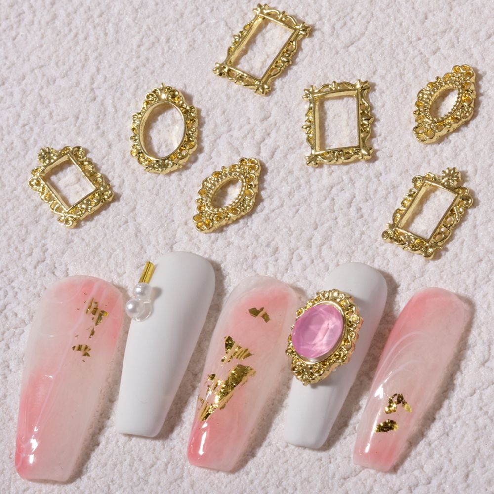[Hàng mới về] 5 Phụ kiện trang trí móng tay 3d bằng hợp kim diy thời trang