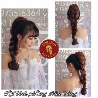 [ẢNH CÓ VIDEO] Tóc giả Yuritran (ĐUÔI BÍNH PHỒNG)