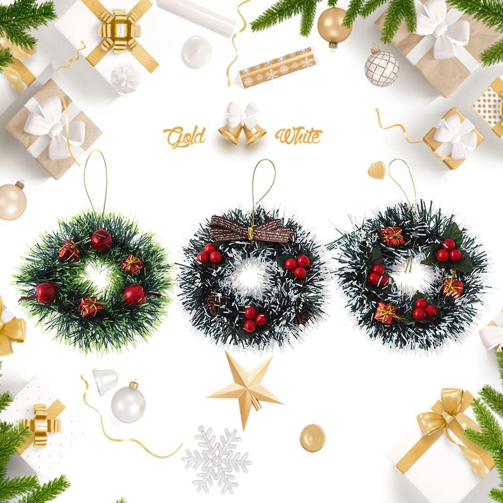 Vòng Hoa Giả Treo Cửa Trang Trí Giáng Sinh