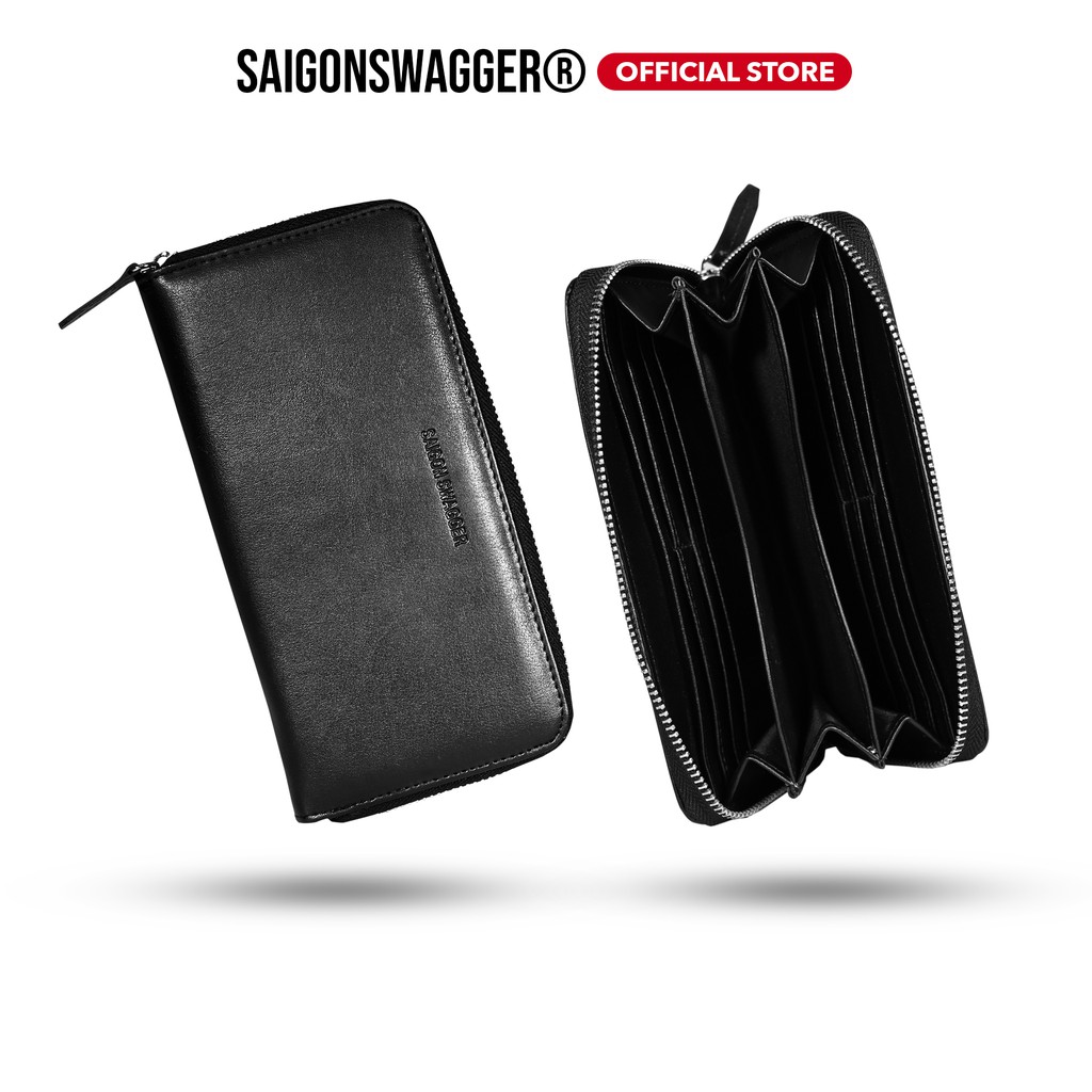 Ví Nam, Nữ Dây Kéo Dài Da Cao Cấp SAIGON SWAGGER® SGS Anthem Leather Long Zip Wall