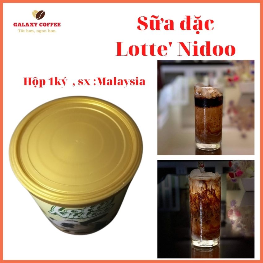 [CHUYÊN DÙNG CHO CÀ PHÊ, CACAO] Sữa Đặc Có Đường Cao Cấp CROWN Lon 1Kg, Kem Đặc Có Đường – Sx Malaysia