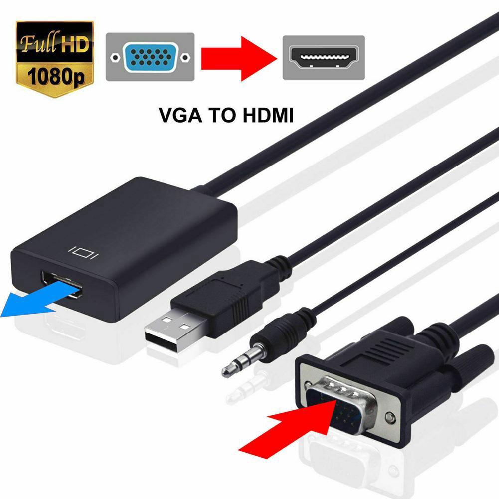 Cáp Chuyển Đổi Từ Vga Sang Hdmi 1080p Hd+Av Hdtv Video A P4L4