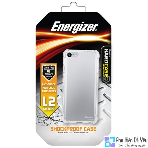 Ốp lưng trong Energizer HC chống sốc 1.2m cho iPhone SE 2020 - ENCMA12IP7TR