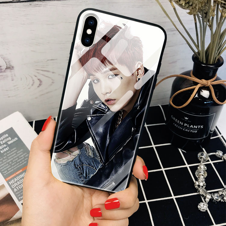 Ốp Đẹp Iphone 12 In Hình BTS- Suga NIXON Cho Iphone 11 11Pro Max 12 Mini 6S 6 7 8 Plus 12 Pro Max X Xr Xs Max