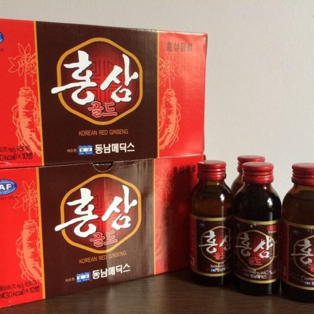 SÂM HOÀNG DIỆU Nước uống hồng sâm Dongnam hộp 10 chai x 100ml