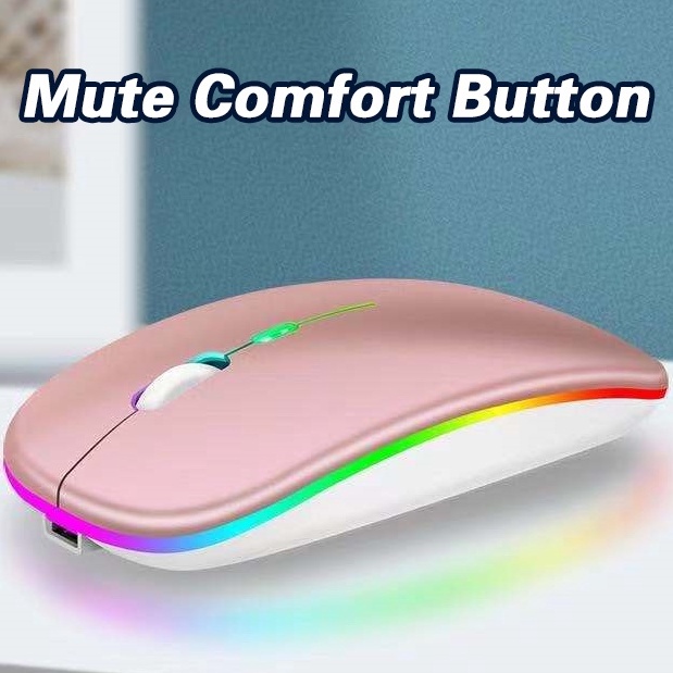 Chuột Quang Không Dây 2.4Ghz Với ĐầU CắM usb Và ĐèN led Cho Laptop Notebook BM110