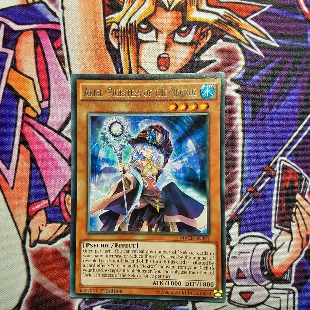Thẻ bài Yugioh chính hãng | Ariel, Priestess of the Nekroz | MACR Rare.