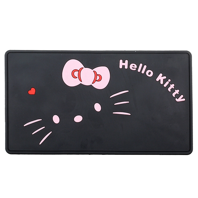Hello kitty Thảm Lót Điện Thoại / gps / Đồ Dùng Trên Xe Hơi Chống Trượt Họa Tiết Hoạt Hình mickey minnie Dễ Thương