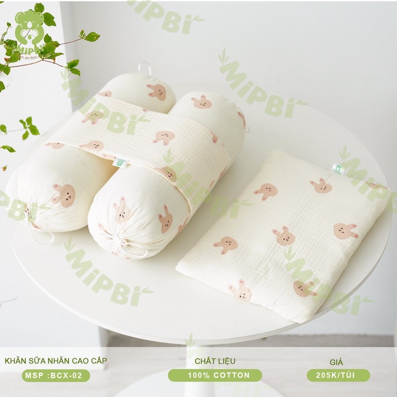 Gối chặn chống giật mình Mipbi ruột bông kèm gối [ Babyboo]