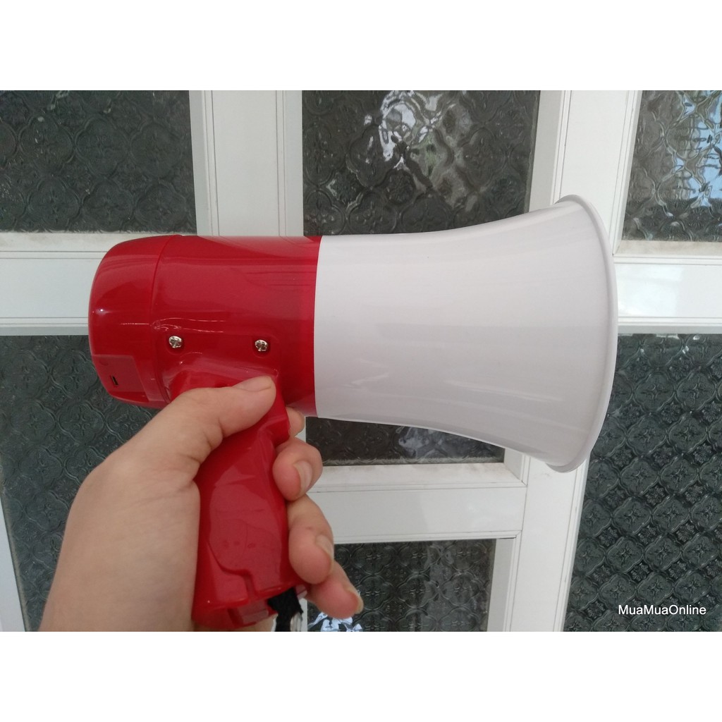 Loa Phát Thanh Megaphone Đọc USB Cao Cấp + Tặng Kèm Pin Và Cáp Sạc