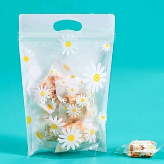 Túi zip đựng bánh kẹo 200-300g hoa cúc trắng (sỉ ib)