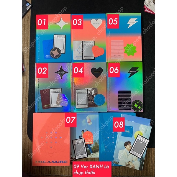 Thẻ ảnh TREASURE Chapter 1-2-3