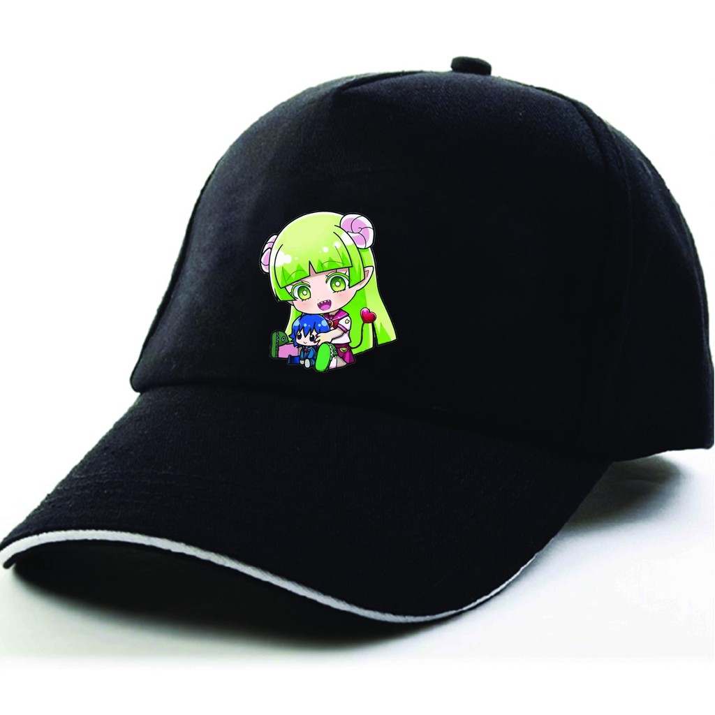 Mũ nón lưỡi trai đen in hình Mairimashita! Iruma-kun IRUMA GIÁ ĐÁO anime chibi thời trang phong cách