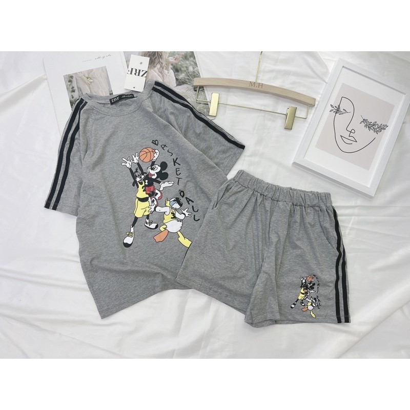 [Mã WASTCOOL giảm 15% tối đa 50K đơn 99K] BÁN SỈ BỘ MICKY QUẦN ĐÙI 3 MÀU XANH ĐEN GHI CHO NỮ | BigBuy360 - bigbuy360.vn