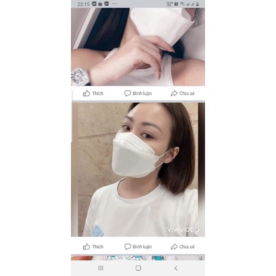 Khẩu Trang y tế 4D Mask KF94 kiểu Hàn Quốc thoáng khí