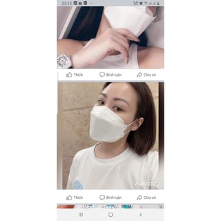 [Túi 5 chiếc] Khẩu trang 4D KF94 Hàn Quốc (khẩu trang con cá khẩu trang phi thuyền)